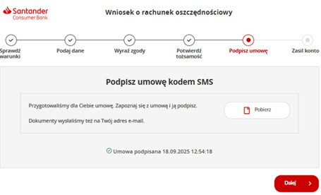 krok dziesiąty wniosku o Rachunek