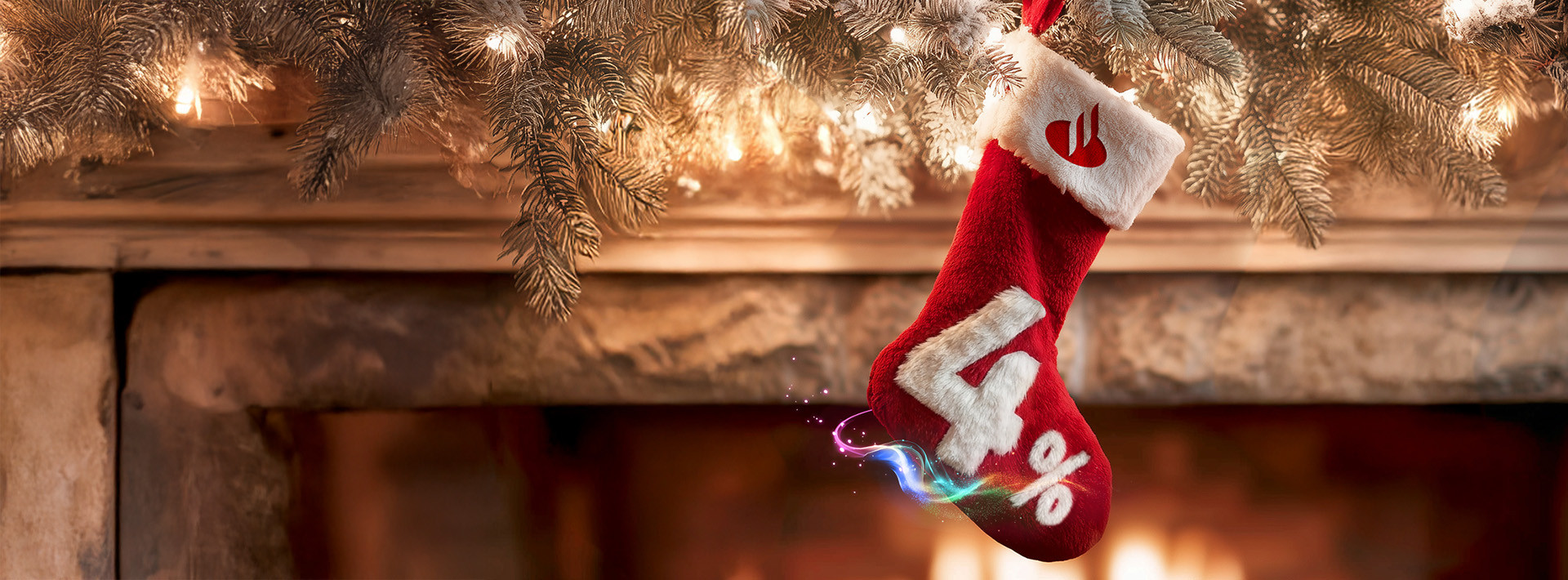 liczba w czarnym kolorze 4% ułożona na czerwonym tle