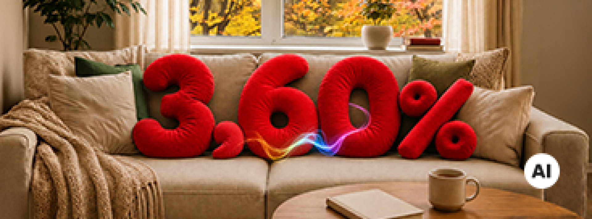 Baner promocyjny lokaty - liczba 3,6% 