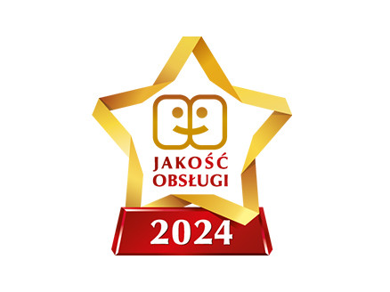  Otrzymaliśmy godło Gwiazda Jakości Obsługi 2024