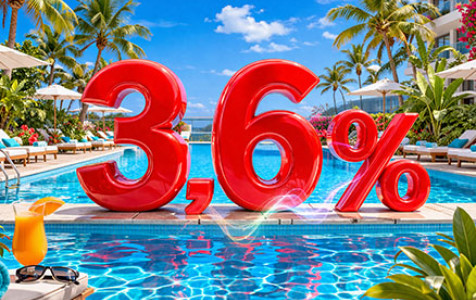 Baner promocyjny lokaty - liczba 3,6% 